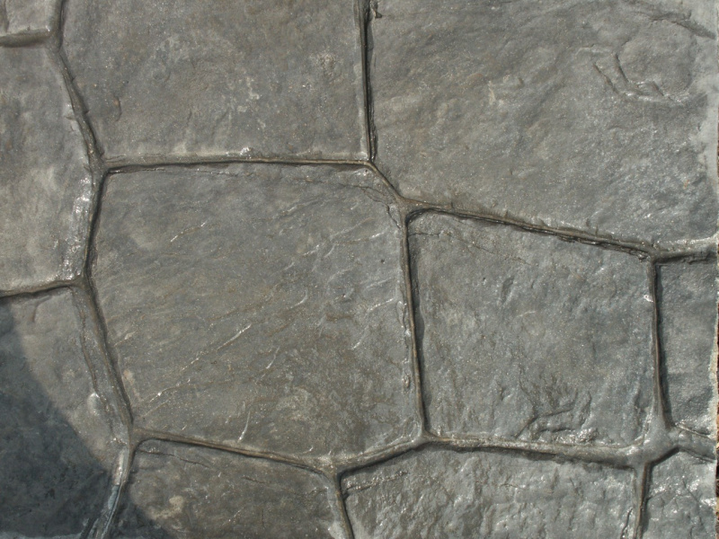 Closeup photo of a Luccia Stone concrete stamp.