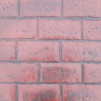Closeup Photo Of A Running Bond Brick Concrete Stamp.