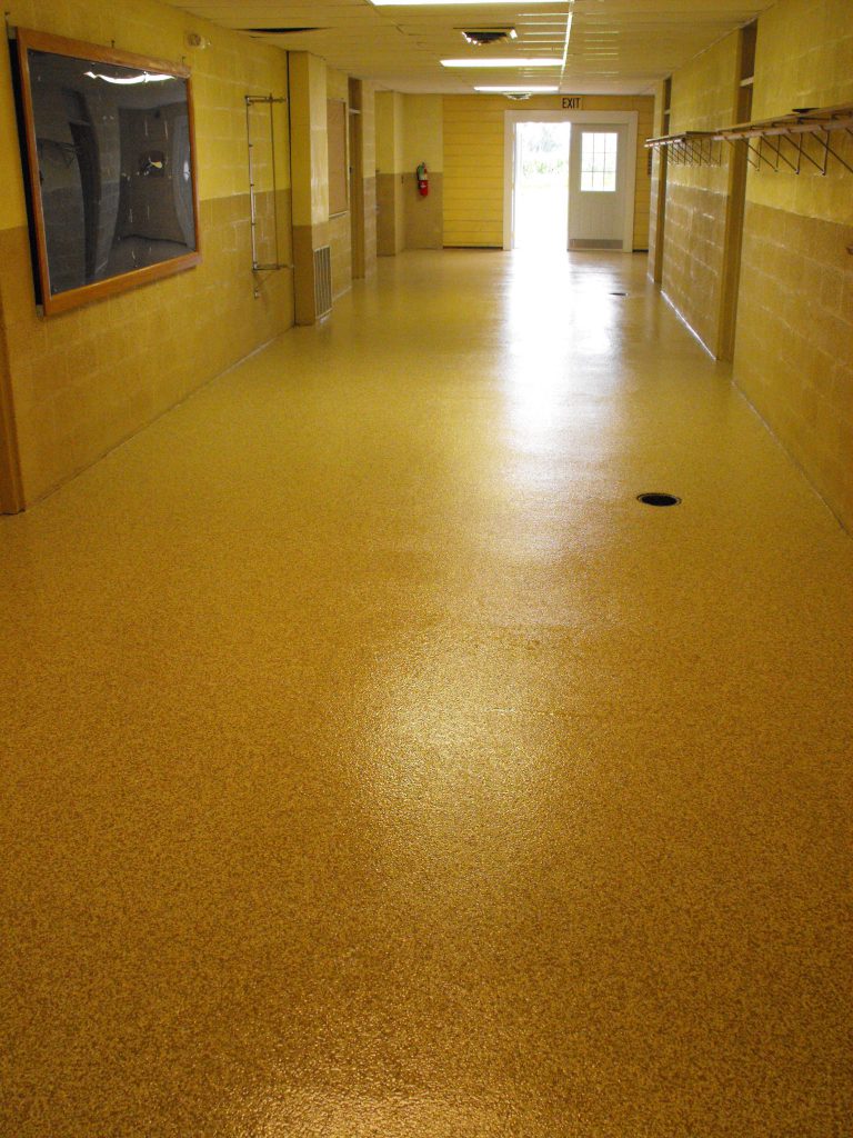 Interior Flooring In A Commercial Building By Kelly Designs In Concrete 