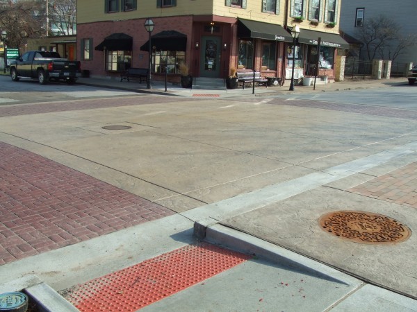 Municipal Concrete - Concrete Sidewalk Created By Kelly Designs In Concrete In Davenport, Iowa