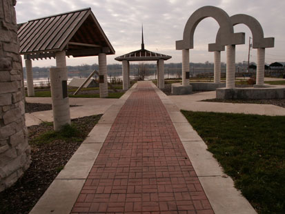 Concrete Walkway In A Park With Decorative Designs Throughout Created By Kelly Designs In Concrete 