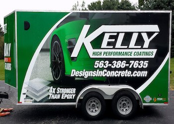 Kelly Designs In Concrete Storage Trailer