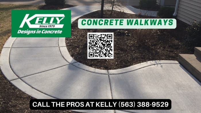 Kelly Designs In Concrete 5122 West Kimberly Rd Davenport, IA 52806 563-388-9529 - Concrete Walkways