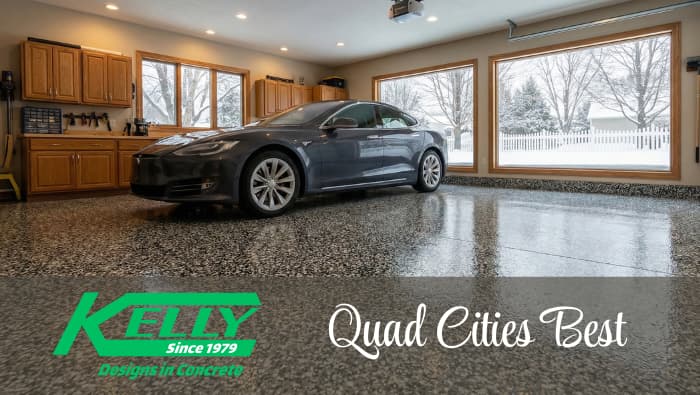 Kelly Designs in Concrete Garage Floor Makeover