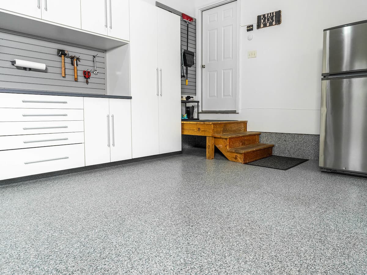 Penntek Garage Floor Coatings by Kelly Designs in Concrete
